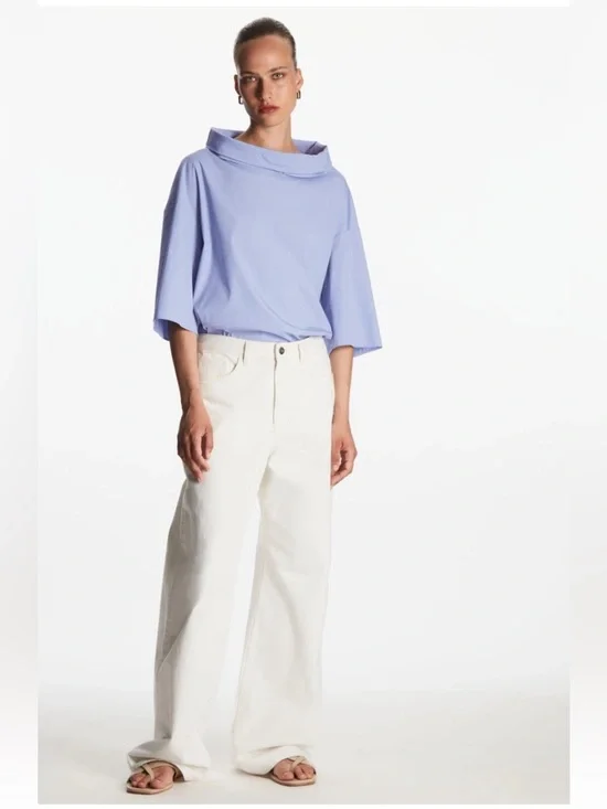 COS Roll Neck Tunic Top - Picture 4 of 9